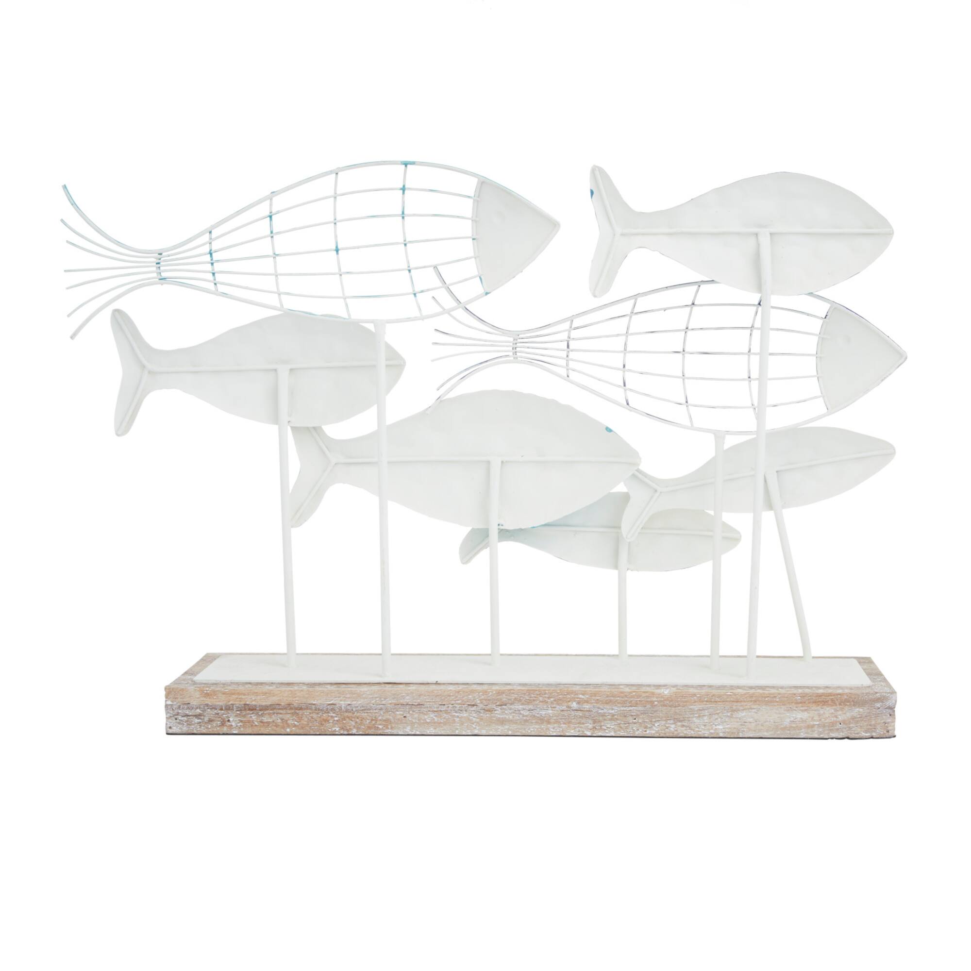 Blue Iron Coastal Sculpture, 15" x 22" x 6"